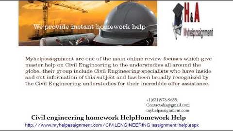 Civil engineering homework Help