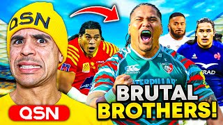 American Reacts to the Tuilagi Brothers | The most FEARED Family in Rugby?!