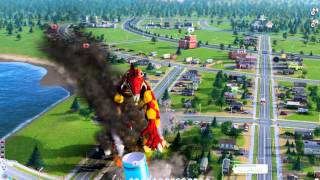 SimCity Lizard Attack