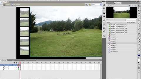 Galería de imágenes básica en Adobe Flash - Principios de Action Script y linea de tiempo pte 3