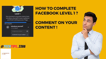 Comment on your content |How to complete Facebook page level 1