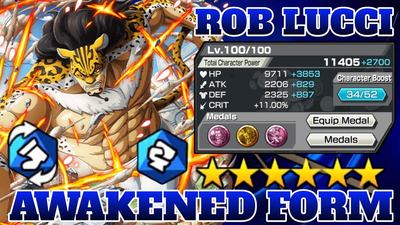 Rob Lucci Awakened Form Gameplay One Piece Bounty Rush Opbr Youtube 