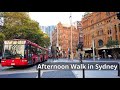Afternoon Walk in Sydney City - Royal Botanic Garden to Town Hall Light Rail Station
