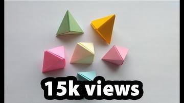 Paper pyramid | Paper triangle | How to make a paper triangle | DIY Crafts