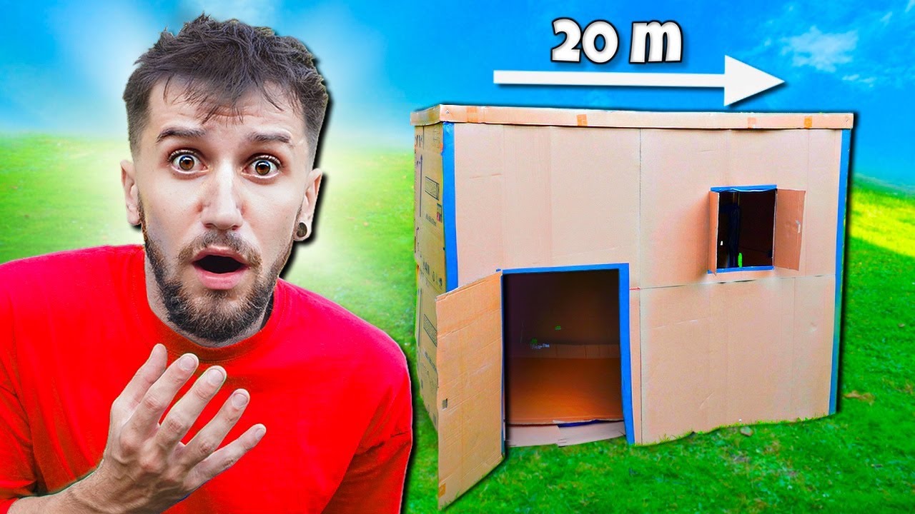 POSTAVIL JSEM DŮM Z KRABICE... a snažím se v něm přežít celou noc