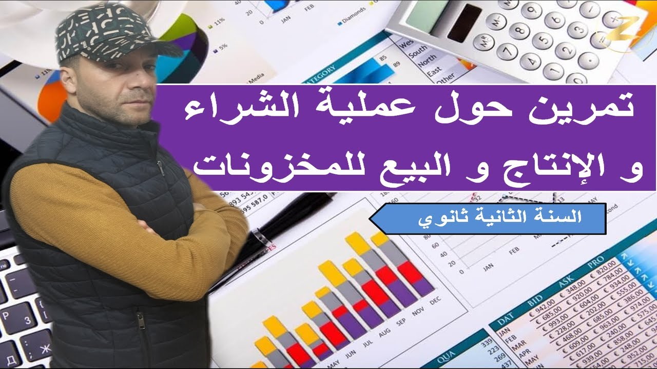 تمرين حول عملية الشراء و الانتاج و البيع للمخزونات