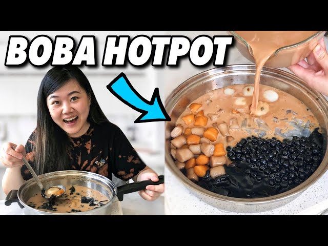 So I made the Viral Boba Hotpot at home... class=