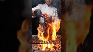 Luxury A5 Wagyu Steak Cooked Over BBQ Fire 🥩