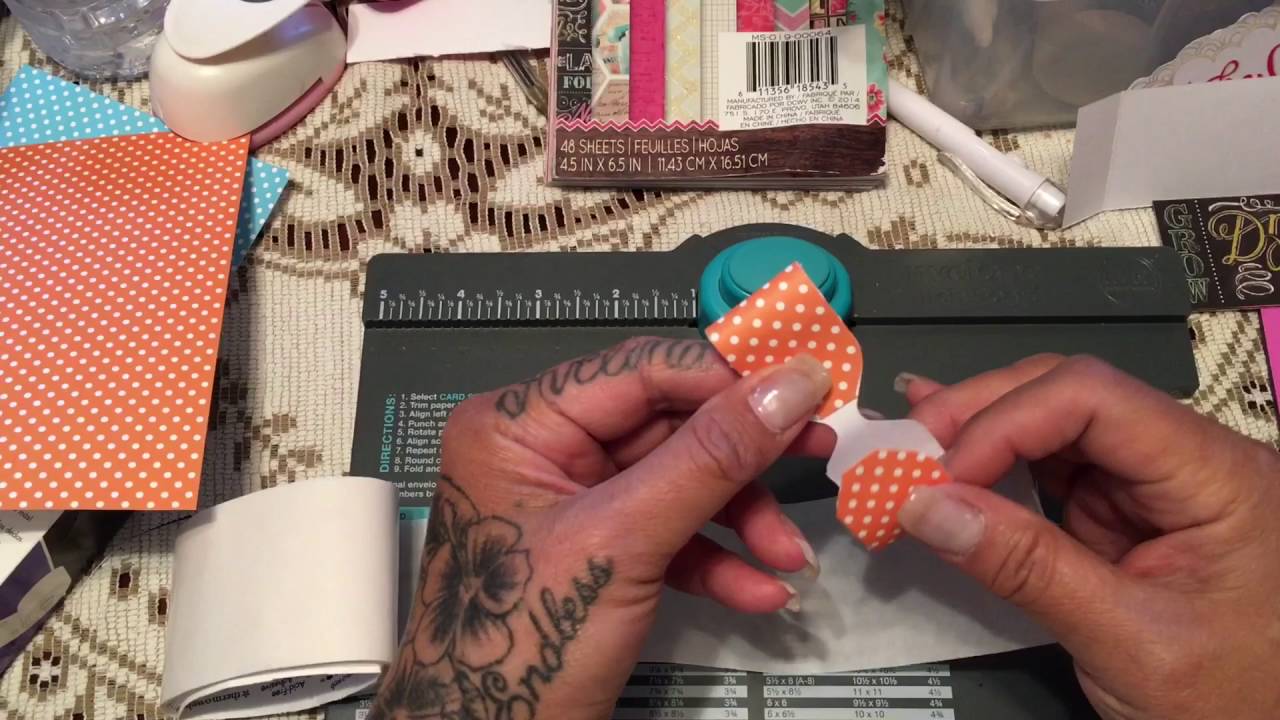 Paper Bow Paperclip using the Envelope Punch Board sharingbox