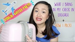 PACK WITH ME! What I bring in & how I pack my check-in luggage | Thea B. ❀