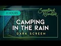 Camping In The Rain (Dark Screen) - The Quieting Sounds of Steady Rain on a Tarp for 8 Hours