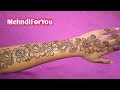 Back hand mehndi design || Arabic heena design || Shaded Arabic mehndi design