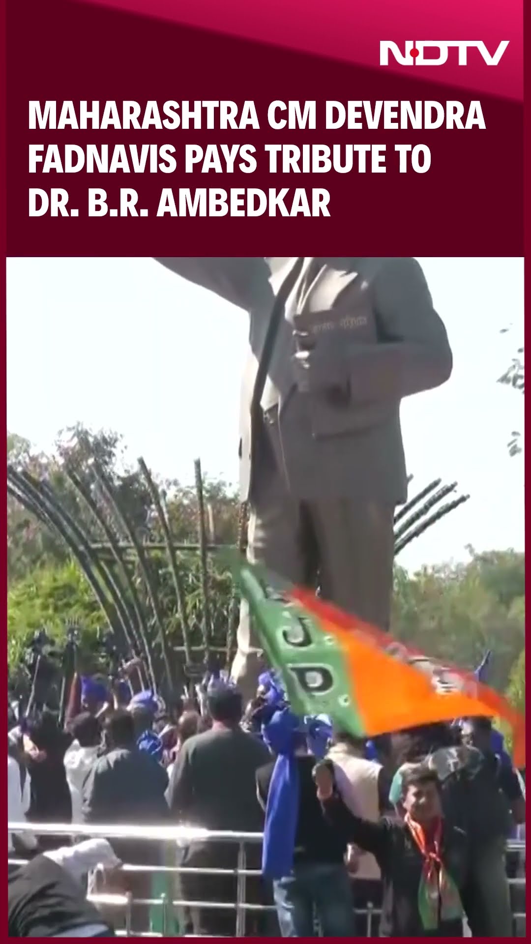 Maharashtra CM Devendra Fadnavis Pays Tribute To Dr. B.R. Ambedkar Ahead Of Cabinet Expansion