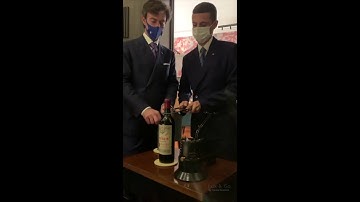 INSANE METHOD OF OPENING VINTAGE WINES - Using Port Tongs for a Petrus 61