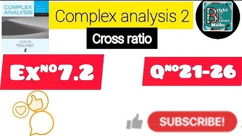 #cross #ratio Complex analysis 2| Ex#7.2| Q#21-26lCross Ratio|Most imp Questions|@Math Bright future
