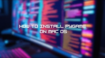 How to install pygame on Mac OS