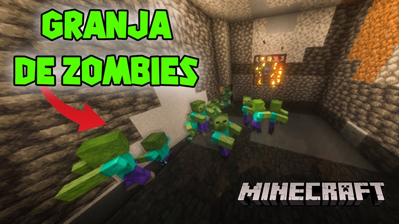 Como hacer la GRANJA de Zombies con SPAWN! Minecraft 1.19 - YouTube