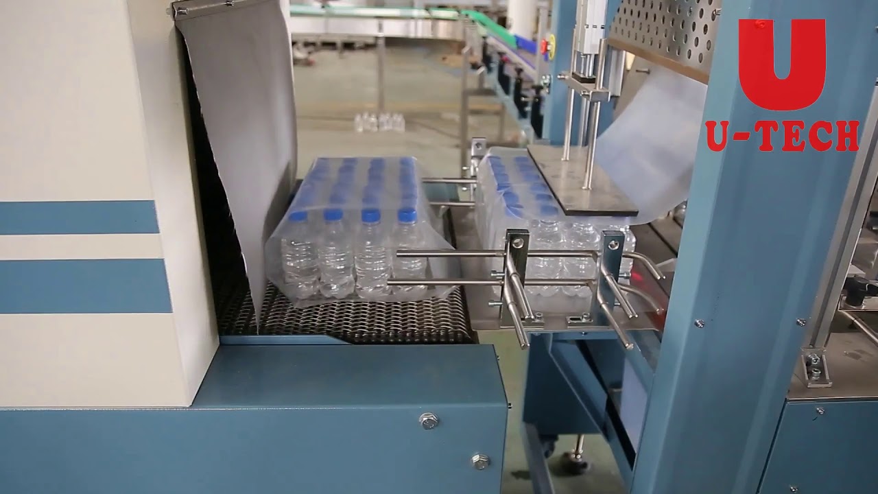 automatic shrink packing machine - YouTube