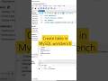 How to Create a Table in MySQL Workbench 🛠️