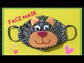 Como hacer un cubrebocas  para niños /tapabocas infantil/mascarilla decorada