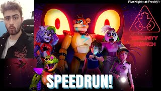 FNAF: SECURITY BREACH - SPEEDRUN ATTEMPT 2 (NO GLITCHES)