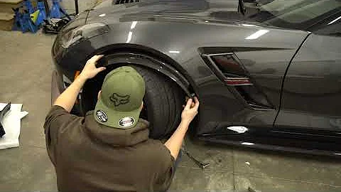 HOW TO INSTALL OR REPLACE C7 CORVETTE FENDER EXTENDERS CARBON FIBER