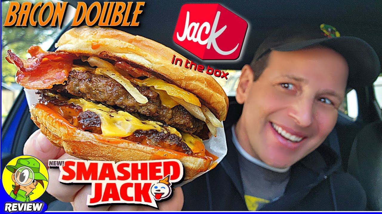 Jack In The Box® BACON DOUBLE SMASHED JACK Review 🃏✌️🥓🍔 ⎮ Peep THIS Out!  🕵️‍♂️ 
