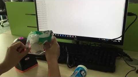 Luckydoor K 816 1D Laser Omnidirectional Barcode Scanner Test Video