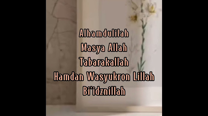 Alhamdulilah Masya Allah Tabarakallah || Kang Asik