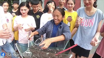 Bà Tân vlog   Làm Cốc Trè Đỗ Đen Khổng Lồ 60Lít Giải Khát Mùa Hè