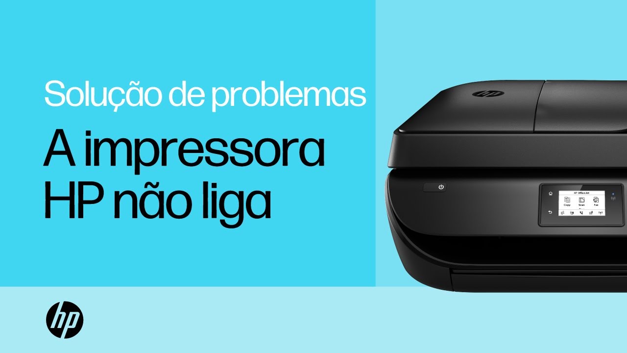 Como corrigir a sua impressora HP quando ela não ligar - YouTube