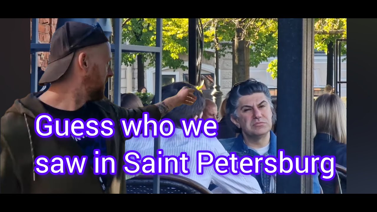 Guess who we saw in Saint Petersburg 😲👀