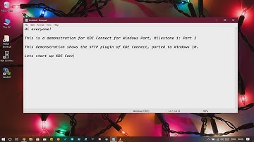 KDE Connect for Windows : Milestone 2 -- porting SFTP plugin to Windows