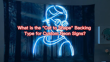 What is the "Without Backboard" Backing Type for Custom Neon Signs?
