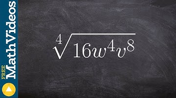 Finding the fourth root of an expression to higher powers, fourth root