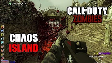 ZOMBIES ON AN ISLAND??? (CHAOS ISLAND | WORLD AT WAR ZOMBIES CUSTOM MAP)