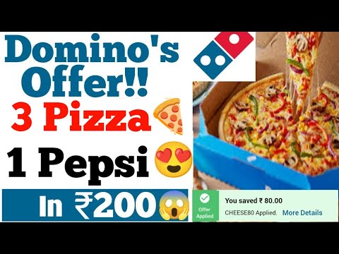 Dominos 4 pizza in ₹200 