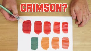 How To Make Crimson Red Colour With Acrylic Paint At Home From Blue and Purple!