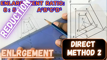 Technical Drawing | Reduction and Enlargement of Plane Figures | Direct Method 2