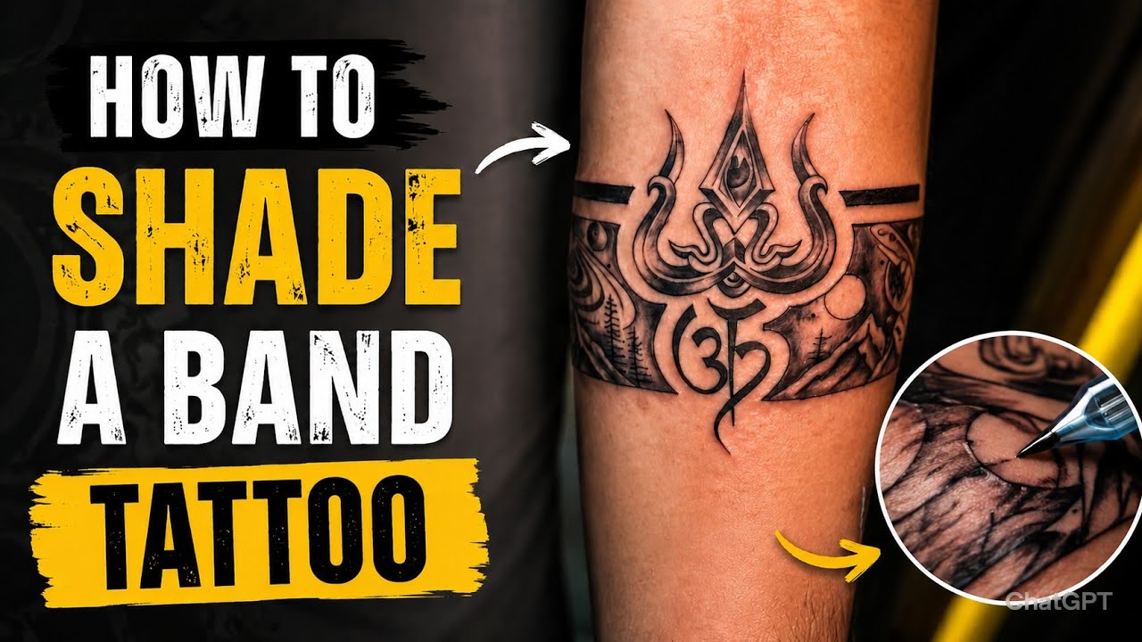 How to Shade a Tattoo (DIY Technique) #trending #tattoo #diy - YouTube