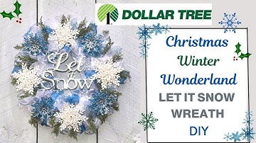 Dollar Tree SNOWFLAKE WREATH WINTER DIY | Christmas Wonderland Home Decor (Easy Craft Ideas to Make)