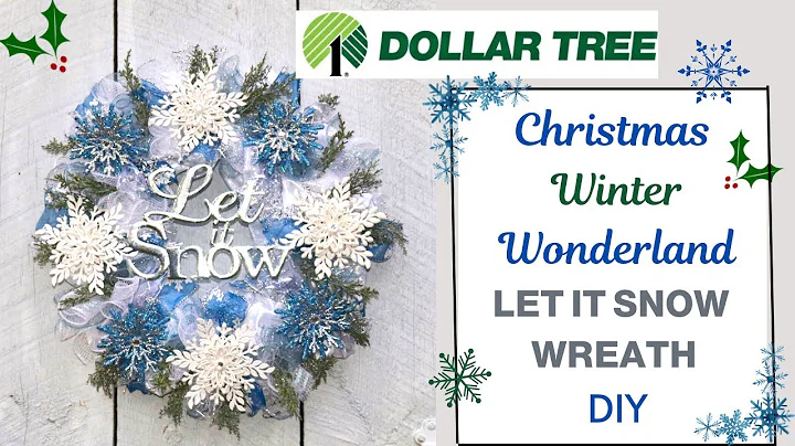Dollar Tree SNOWFLAKE WREATH WINTER DIY | Christmas Wonderland Home Decor (Easy Craft Ideas to Make)