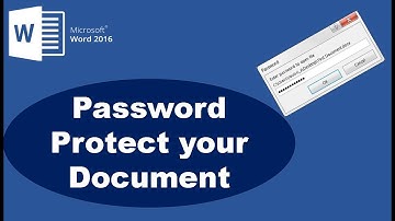 How to Protect Word 2016 Document with a Password