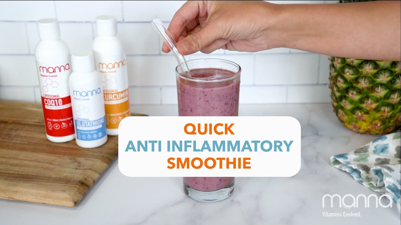 Anti-Inflammatory Smoothie⁠ with Liposomal Curcumin - Manna Boost