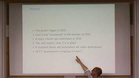 Prof. Jeremy Avigad | The Lean Theorem Prover