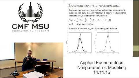 1. Applied Econometrics  Nonparametric Modeling