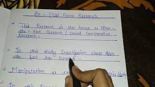 Definition of ex-post facto research