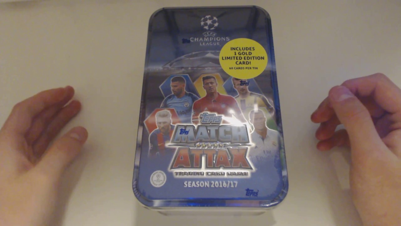 MEGA TIN USA!!! GOLD & 100 CLUB HIT MATCH ATTAX 2016/17 CHAMPIONS LEAGUE trading screen