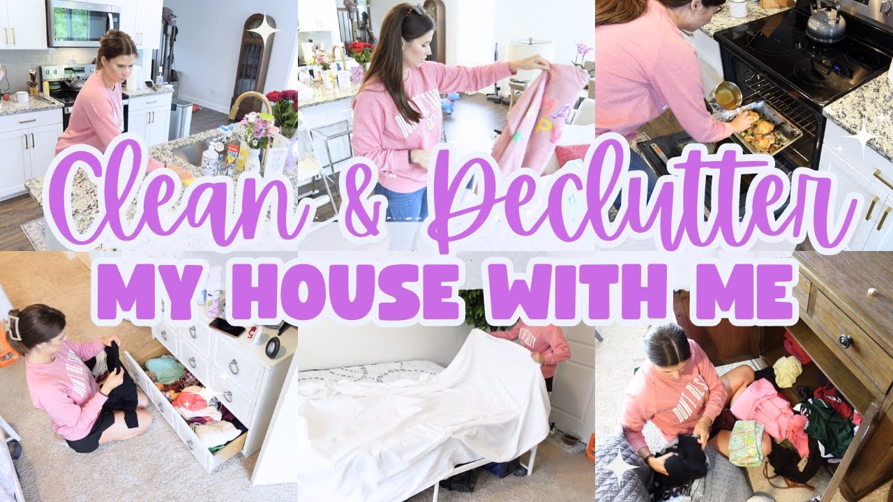CLEAN AND DECLUTTER MY HOUSE WITH ME | 2024 CLEAN WITH ME | CLEANING ...