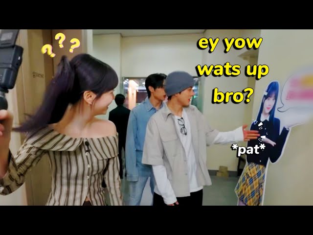 EUNCHAE *getting dissed* by THE BOYZ in her own show class=